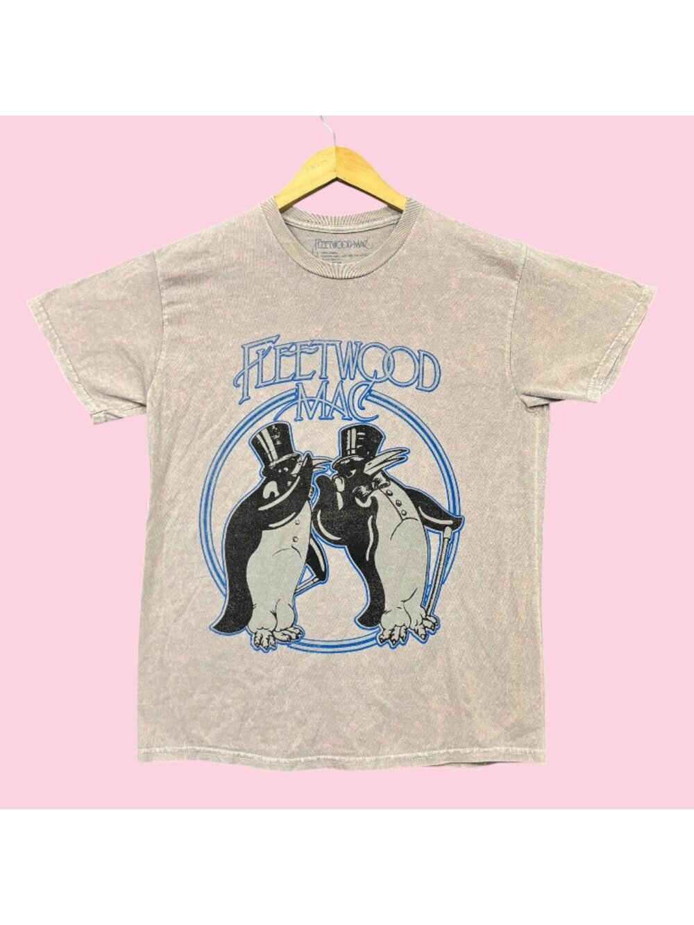 Fleetwood Mac Dapper Penguins Rock Band Tee M